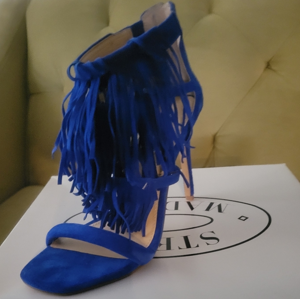 Blue Fringe Women's Shoes